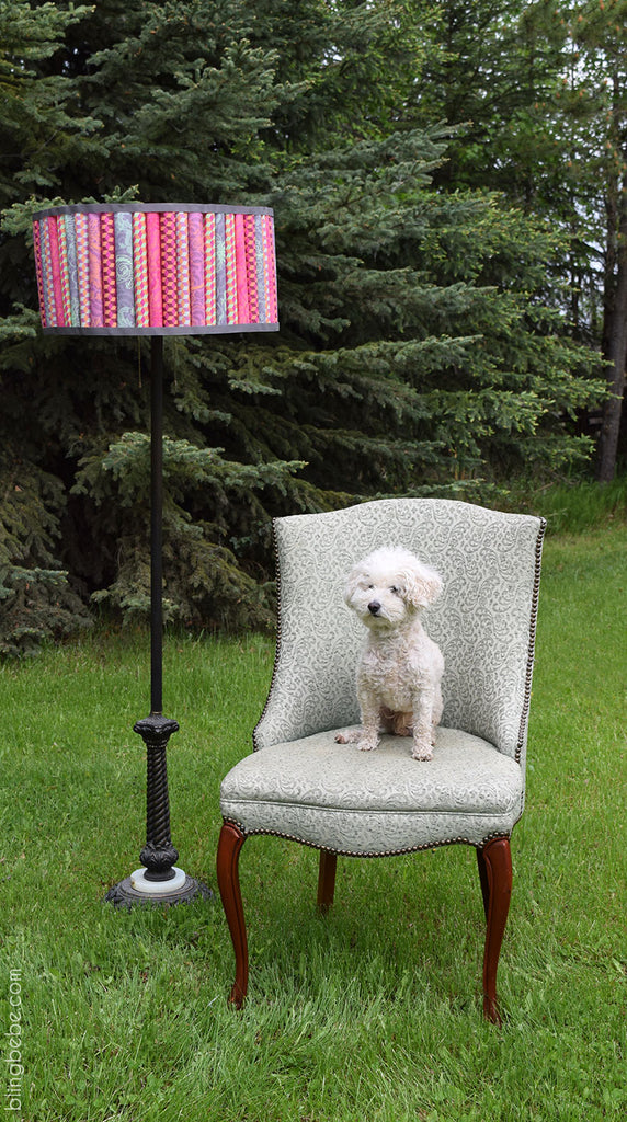 Playing with Paper ::: Ginger and the lampshade