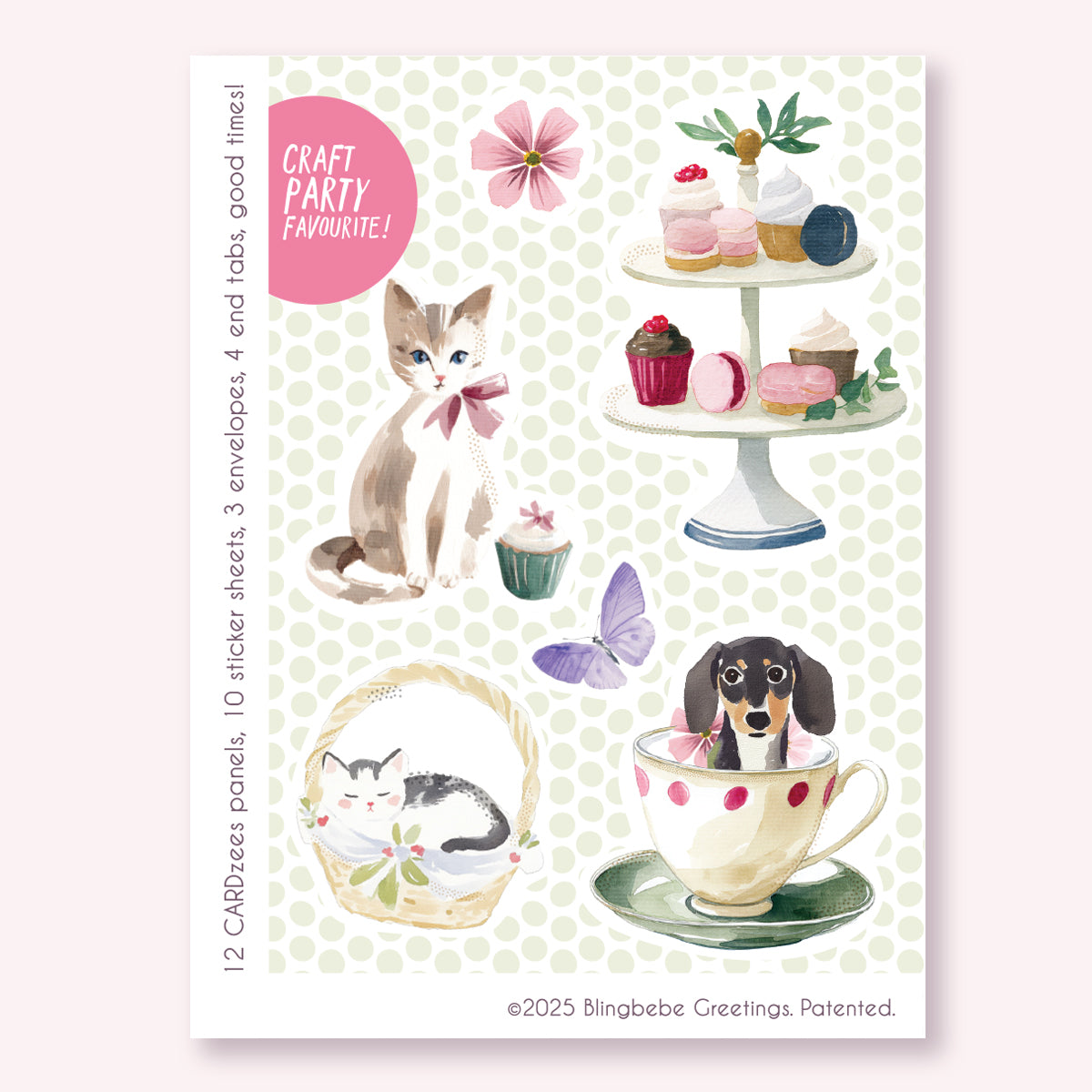 COTTAGE COZY - CARDzees + Stickers Kit
