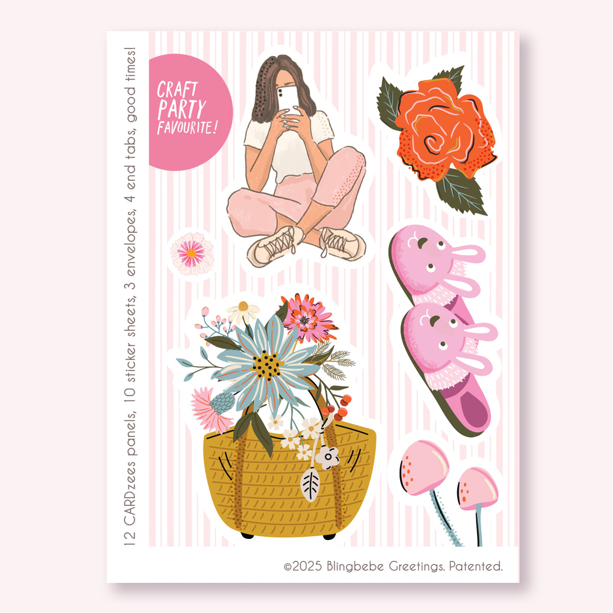 GIRL VIBES - CARDzees  +  Stickers Kit