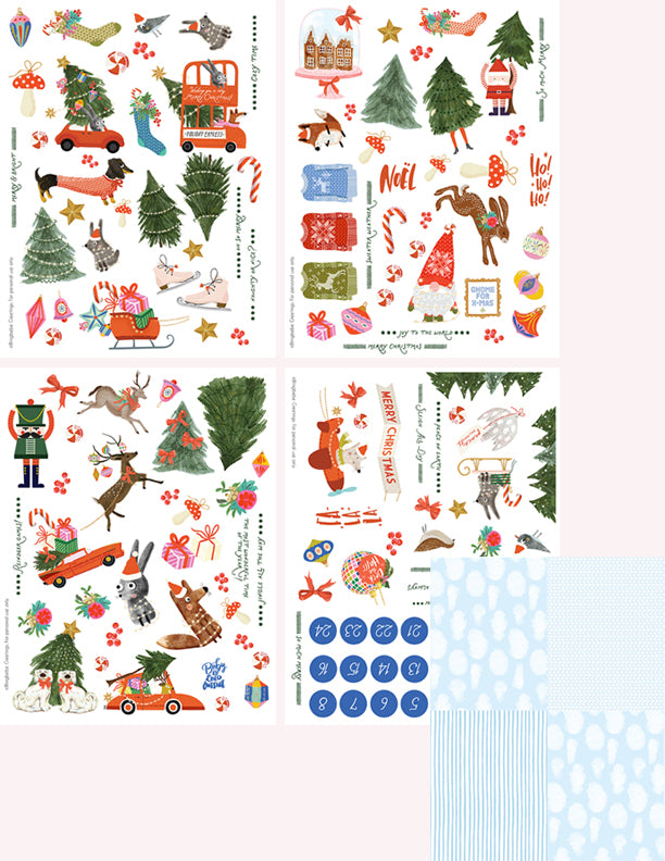 More Merry Illustration Sheet - DIGITAL PRODUCT