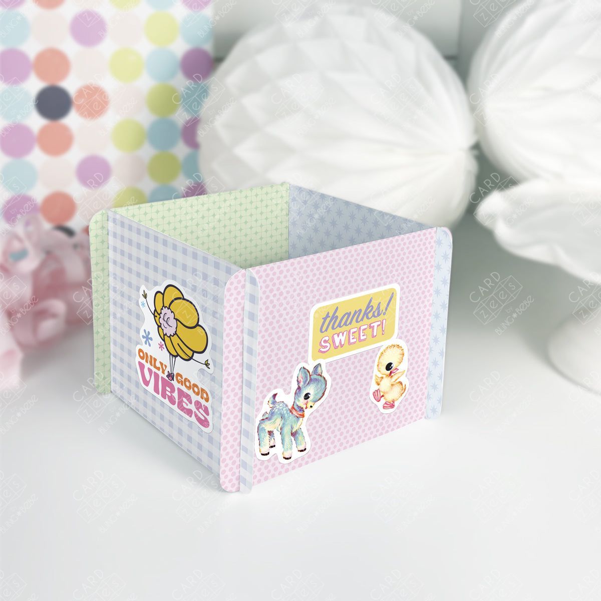 RETRO FUN - CARDzees  +  Stickers Kit