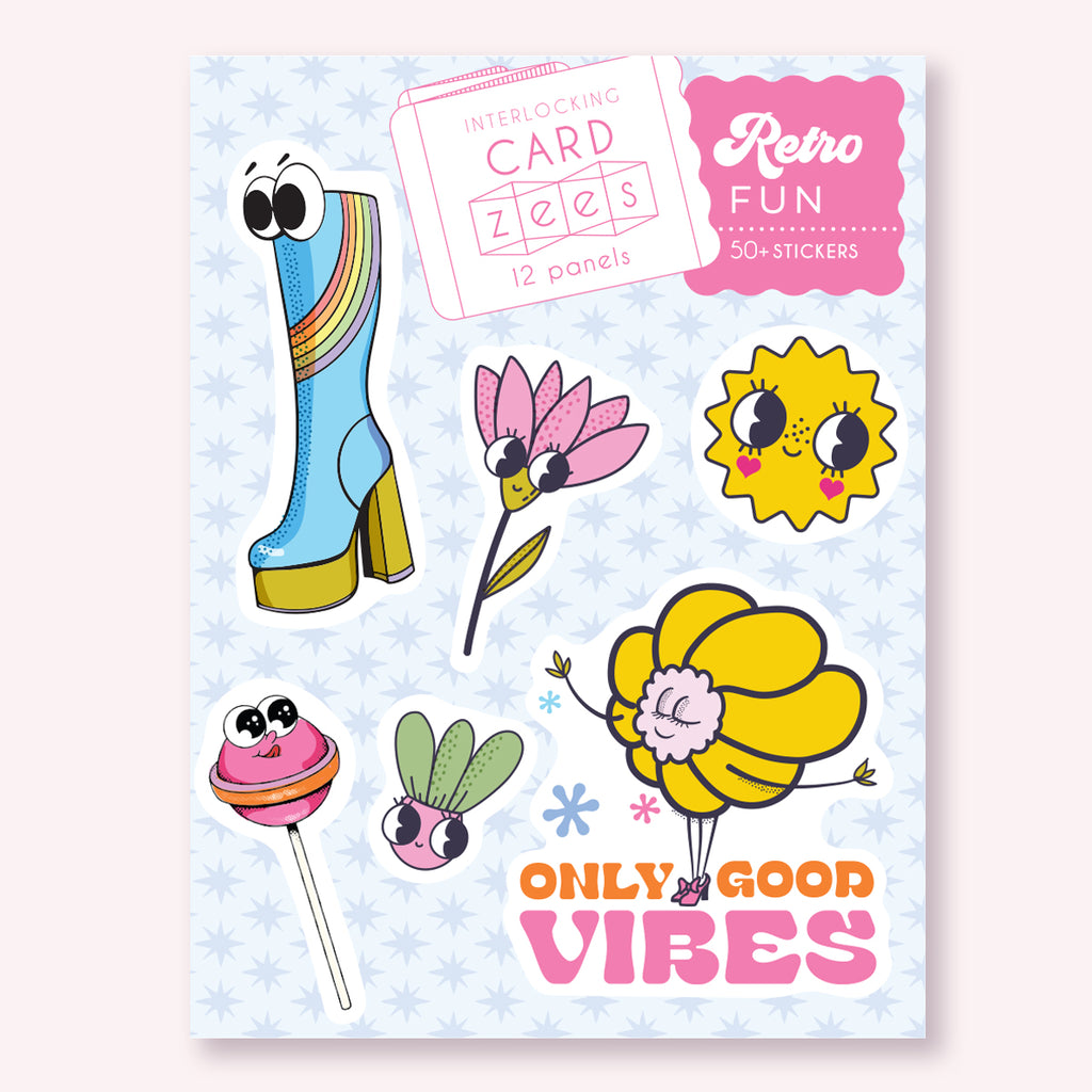 RETRO FUN - CARDzees  +  Stickers Kit