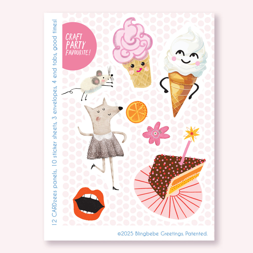 SWEET CAKES - CARDzees  +  Stickers Kit