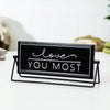 Love You MORE / MOST Flip Sign