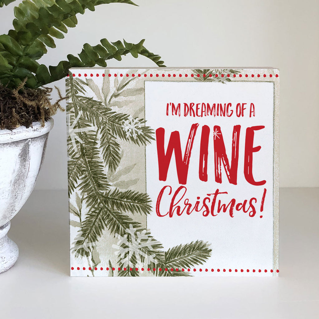 WINE CHRISTMAS offCUTs Sign