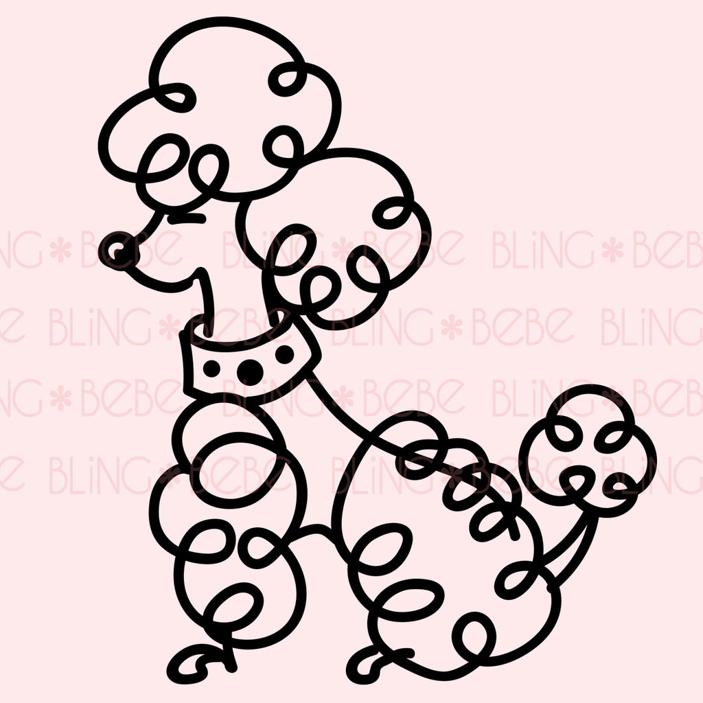 SVG Pretty Poodle - SVG Digital Download