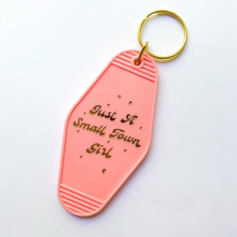 Small Town Girl Retro Style Keychain