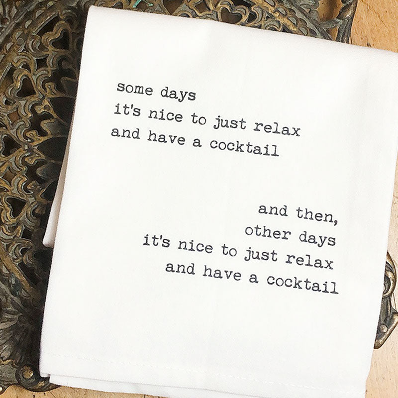 Some days... premium tea towel